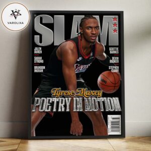 SLAM 260 Tyrese Maxey Poetry In Motion February March 2026 Home Decor Poster Canvas