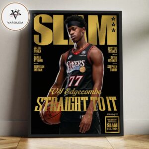 SLAM 260 VJ Edgecombe Straight To It Gold Metal Editions 1994 Home Decor Poster Canvas