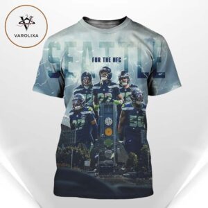 Seattle Seahawks 2025 NFC Champions Team Roster Collage Championship Poster Design All Over Print Shirt