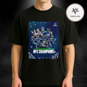 Seattle Seahawks 2025 NFC Champions Team Roster Collage Championship Unisex T-Shirt
