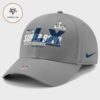 Seattle Seahawks Nike Heather Gray 2025 NFC Champions Locker Room Trophy Collection Classic Cap Hat Snapback