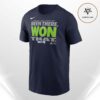 Carolina Panthers Nike 2025 NFC South Division Champions Locker Room Trophy Collection Unisex T-Shirt