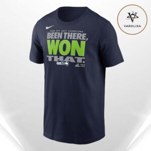 Seattle Seahawks Nike 2025 NFC West Division Champions Locker Room Trophy Collection Unisex T-Shirt
