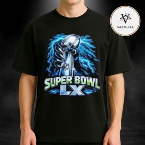 Seattle Seahawks One Hand On The Super Bowl LX Trophy 2026 Unisex T-Shirt