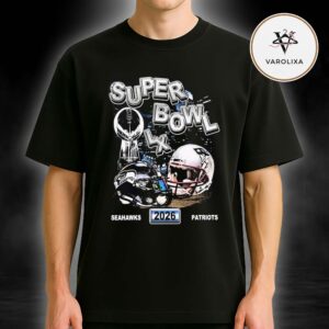 Seattle Seahawks vs New England Patriots Matchup 2026 Super Bowl LX Unisex T-Shirt