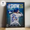 Shohei Ohtani MLB The Show 26 3 Peat Edition Cover Art Poster Los Angeles Dodgers Baseball 2026 Game Artwork Home Decor Poster Canvas