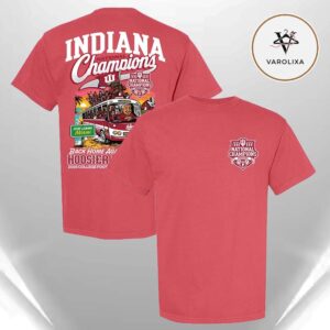 Something Inked Indiana Hoosiers Crimson 2025 College Football National Champions Two Sides Unisex T-Shirt