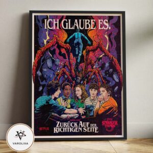 Stranger Things 5 Kapitel Acht Zurück Auf Der Richtigen Seite 2025 Netflix Series Poster Upside Down Monster Artwork Art Print Home Decor Poster Canvas