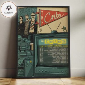 The Cribs Live In North America 2026 Tour Poster Indie Rock Concert Art Print Home Decor Poster Canvas