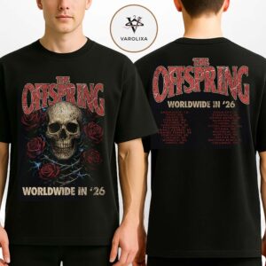 The Offspring Rose Skull 2026 Ladies Tour Two Sides Tee