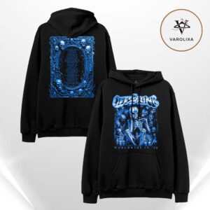 The Offspring Sitting Skeleton 2026 Tour Two Sides Unisex Hoodie