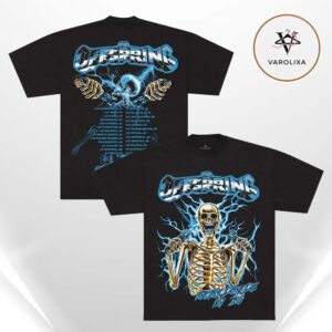 The Offspring Spark Plug Skeleton 2026 Tour Two Sides Tee