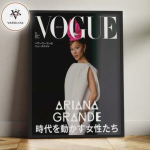 Vogue Japan March 2026 Ariana Grande Cover Design Home Decor Poster Canvas