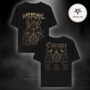 Whitechapel Europe 2026 Tour Dates Occult Ritual Pentagram Artwork Two Sides Unisex T-Shirt