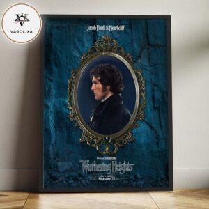 Wuthering Heights Heathcliff Character Portrait Poster Jacob Elordi Gothic Period Film 2026 Home Decor Poster Canvas