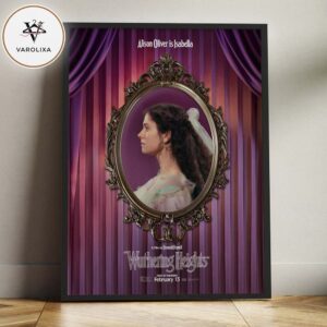 Wuthering Heights Isabella Character Portrait Poster Alison Oliver Gothic Period Film 2026 Home Decor Poster Canvas