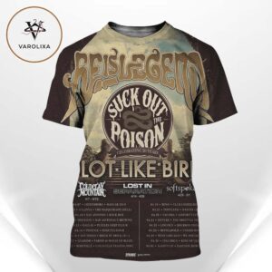 A Lot Like Birds Concert Poster At Multiple Venues In United States On April 2026 Suck Out The Poison Tour All Over Print Shirt