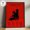 American Football 2026 Tour Full Tour Dates Home Decor Poster Canvas