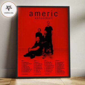 American Football 2026 Tour Full Tour Dates Home Decor Poster Canvas