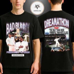 Bad Bunny Dreamathon Two Sides Tee At Super Bowl LX Halftime Show In Santa Clara CA On February 8 2026