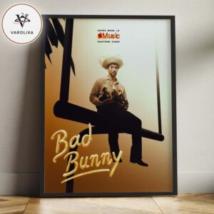 Bad Bunny Super Bowl LX Halftime Show Levi’s Stadium Santa Clara California February 8 2026 Grammy Era Visual Artwork Home Decor Poster Canvas