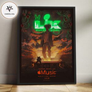 Bad Bunny Super Bowl LX Halftime Show Levi’s Stadium Santa Clara California February 8 2026 Stage Performance Artwork Home Decor Poster Canvas