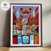 Bad Bunny Super Bowl LX Halftime Show Levi’s Stadium Santa Clara California February 8 2026 Abstract Goalpost Artwork Home Decor Poster Canvas