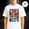 Bad Bunny Super Bowl LX Halftime Show Levi’s Stadium Santa Clara California February 8 2026 Cartoon Goalpost Artwork Unisex T-Shirt