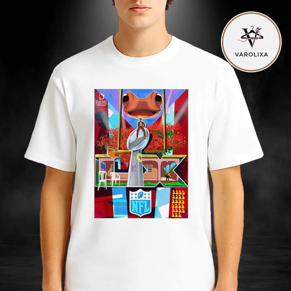 Bad Bunny Super Bowl LX Halftime Show Levi’s Stadium Santa Clara California February 8 2026 Surreal Trophy Collage Artwork Unisex T-Shirt Bad Bunny Super Bowl LX Halftime Show Levi’s Stadium Santa Clara California February 8 2026 Surreal Trophy Collage Artwork Unisex T-Shirt