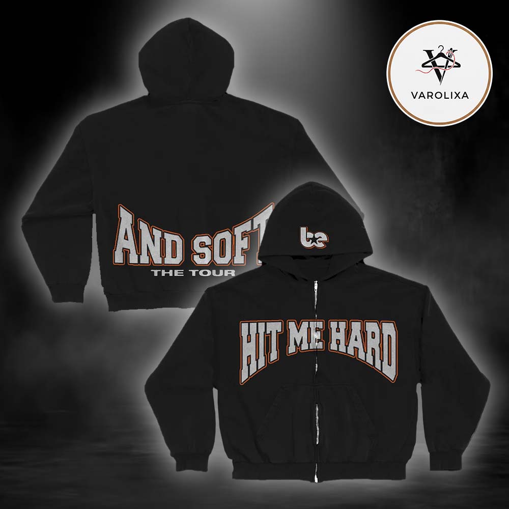 Billie Eilish HIT ME HARD AND SOFT THE TOUR Zip Hoodie Billie Eilish HIT ME HARD AND SOFT THE TOUR Zip Hoodie