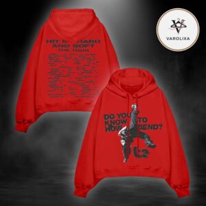Billie Eilish How to Bend HIT ME HARD AND SOFT THE TOUR Red Hoodie
