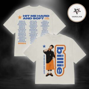 Billie Eilish Lean HIT ME HARD AND SOFT THE TOUR 2025 Two Sides Unisex T-Shirt