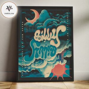 Billy Strings Poster Print At ExploreAsheville.com Arena In Asheville NC On February 10 2026 Night Cloud Crescent Moon Artwork Home Decor Poster Canvas
