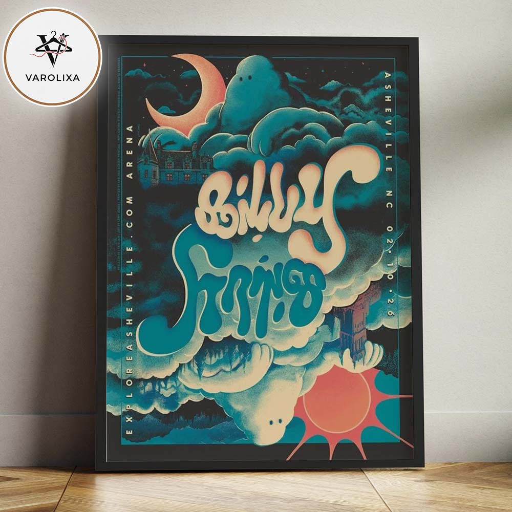 Billy Strings Poster Print At ExploreAsheville.com Arena In Asheville NC On February 10 2026 Night Cloud Crescent Moon Artwork Home Decor Poster Canvas Billy Strings Poster Print At ExploreAsheville.com Arena In Asheville NC On February 10 2026 Night Cloud Crescent Moon Artwork Home Decor Poster Canvas