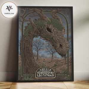 Billy Strings Poster Print At ExploreAsheville.com Arena In Asheville NC On February 13 2026 Surreal Tree Creature Woodland Artwork Home Decor Poster Canvas
