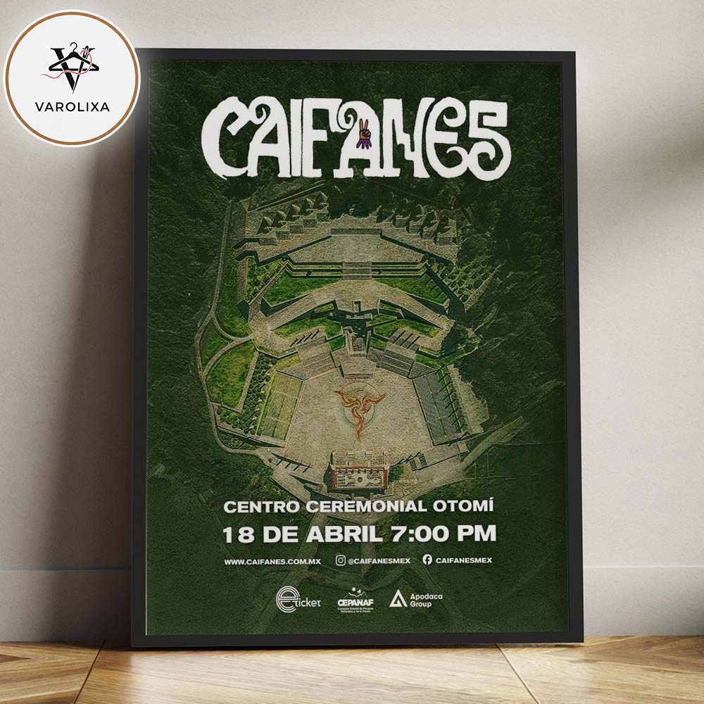 Caifanes Live Concert Poster At Centro Ceremonial Otomí In Estado De México Mexico On April 18 2026 Sacred Aztec Pyramid Artwork Home Decor Poster Canvas Caifanes Live Concert Poster At Centro Ceremonial Otomí In Estado De México Mexico On April 18 2026 Sacred Aztec Pyramid Artwork Home Decor Poster Canvas