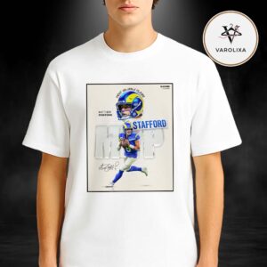 Congrats Matthew Stafford From Los Angeles Rams NFL 2025 MVP Collage Artwork Sports Unisex T-Shirt