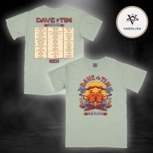 Dave Matthews Band Dave & Tim 2026 Mexico Setlist Two Sides Tee