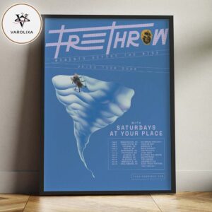 Free Throw Live Concert Poster At UK And Europe Venues In United Kingdom And Europe On 2026 Home Decor Poster Canvas