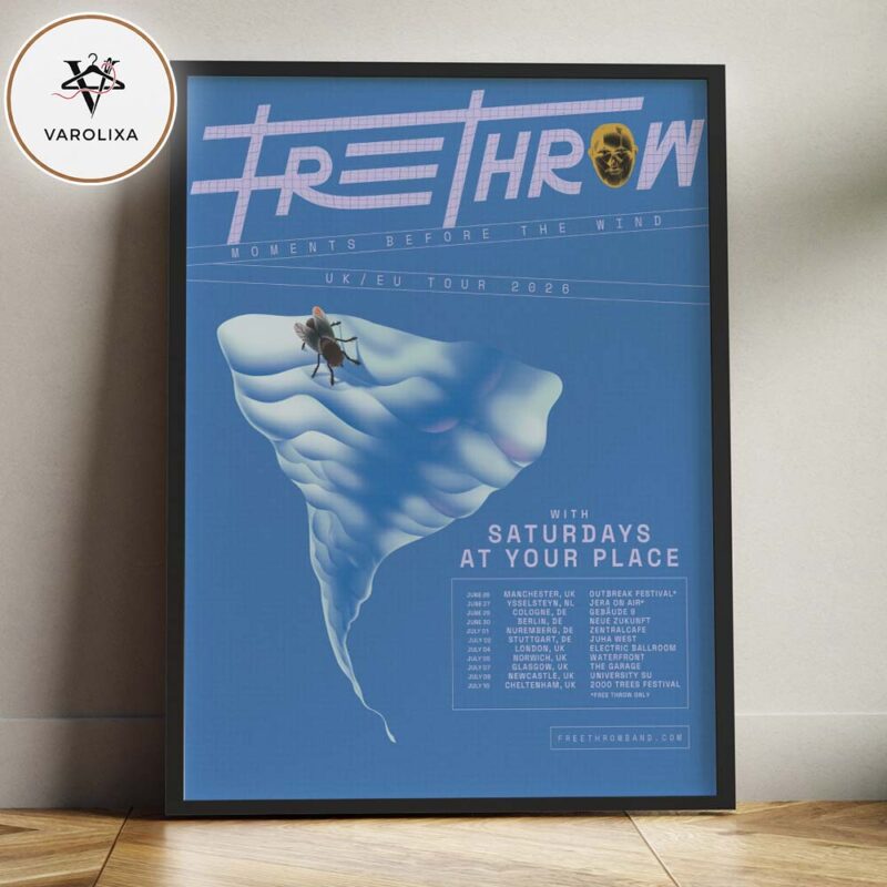 Free Throw Live Concert Poster At UK And Europe Venues In United Kingdom And Europe On 2026 Home Decor Poster Canvas