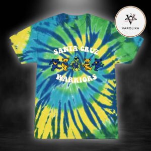 Grateful Dead x Santa Cruz Warriors Merchandise Dancing Bears & Mav’Riks All Over Print Shirt