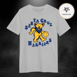 Grateful Dead x Santa Cruz Warriors SCW Bear Grey Unisex T-Shirt