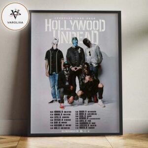 Hollywood Undead Live Concert Poster At Multiple Venues In Europe On 2026 European Tour Masked Band Artwork Home Decor Poster Canvas