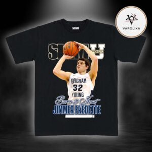Jimmer Fredette Brigham Young Cougars NCAA Basketball Born To Shoot SLAM Icons T-Shirt
