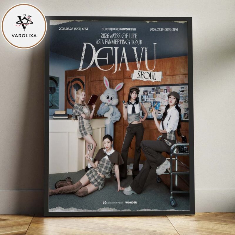 KISS OF LIFE Asia Fanmeeting Poster At Blue Square In Seoul South Korea On March 28 2026 Home Decor Poster Canvas