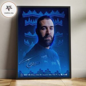 Karim Benzema Al Hilal Saudi Pro League 2026 Club Signing Player Home Decor Poster Canvas