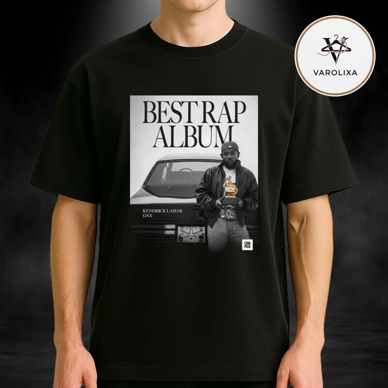 Kendrick Lamar Wins Best Rap Album GNX Grammy Awards 2026 Unisex T Shirt