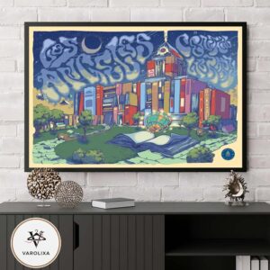 Los Angeles Central Library Illustration Poster At Los Angeles Central Library In Los Angeles CA On 2026 Home Decor Poster Canvas