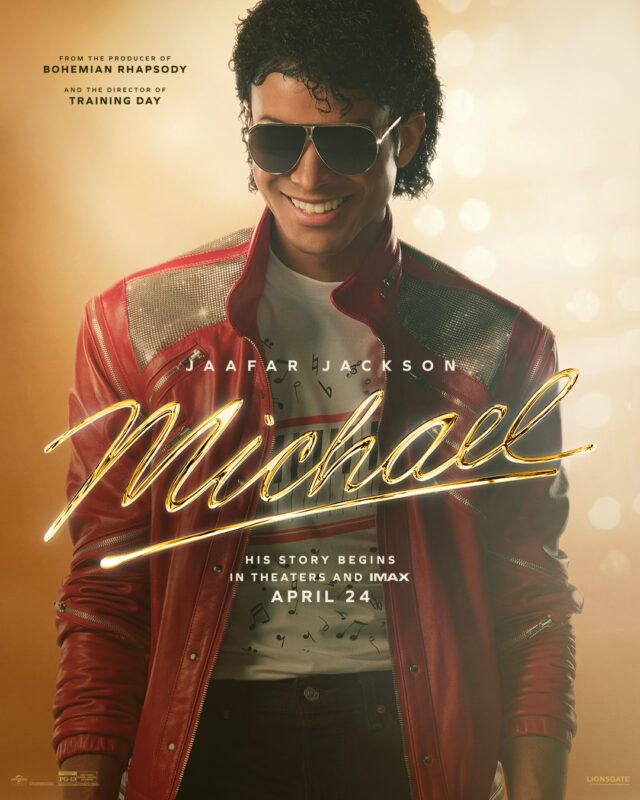 Michael Jackson Biopic Michael Movie Poster – Jaafar Jackson as Michael Jackson On April 24 2026