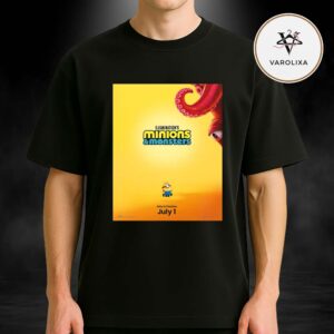Minions & Monsters Movie Poster At Theaters In United States On July 1 2026 Unisex T-Shirt